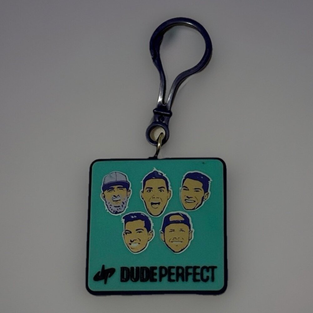 Dude Perfect Crew Coby Cory‎ Garrett Cody Tyler KeyChain RARE Backpack Keys